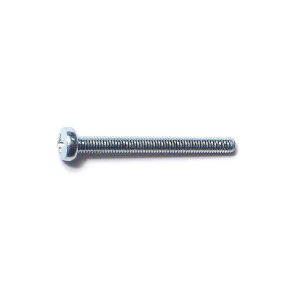 Midwest Fastener M3-0.50 x 30 mm Phillips Pan Machine Screw, Zinc Plated Steel, 50 PK 51538 - main